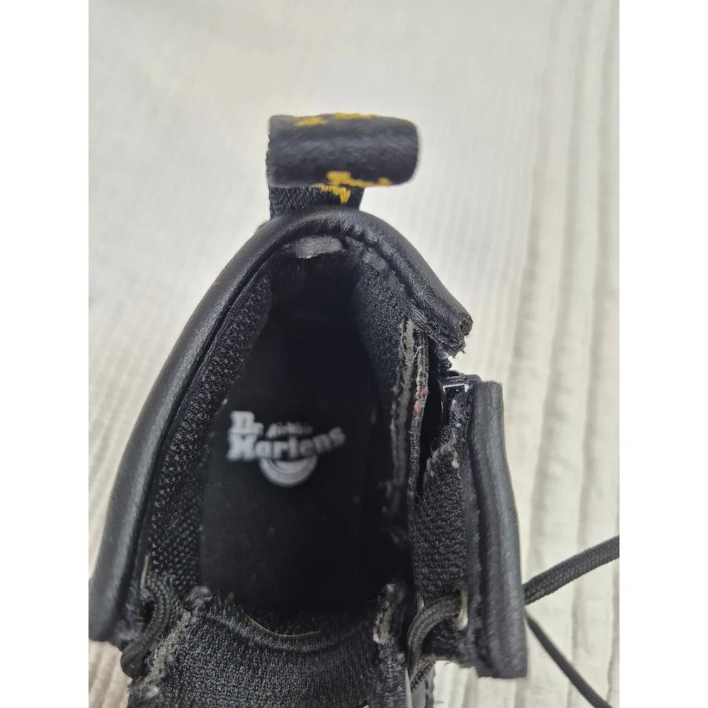 Dr Martens 1460 I Kids Boots Black Leather Lace Up Side Zip Size 5 US 4 UK 20 EU